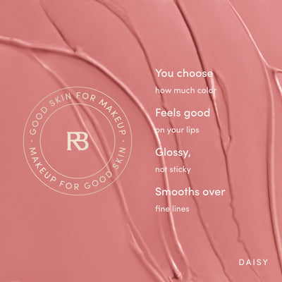You choose how much color. Feels good on your lips. Glossy, not sticky. Smooths over fine lines. Ravie Beauty Effortless Lips™ Sheer-Buildable Lip Color in Daisy 