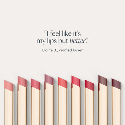 “I feel like it’s my lips but better.” Elaine B., verified buyer. Ravie Beauty Effortless Lips™ Sheer-Buildable Lip Color in Tulip 