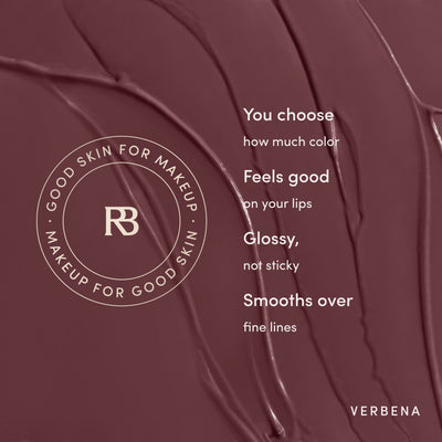 You choose how much color. Feels good on your lips. Glossy, not sticky. Smooths over fine lines. Ravie Beauty Effortless Lips™ Sheer-Buildable Lip Color in Verbena 
