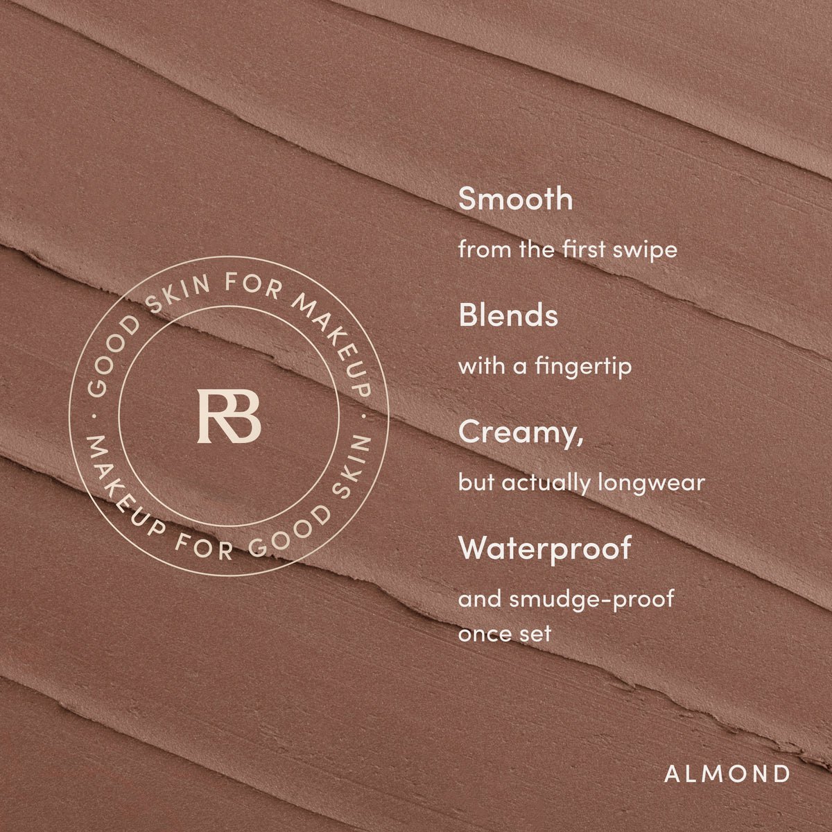 Smooth from the first swipe. Blends with a fingertip. Creamy, but actually longwear. Waterproof and smudge-proof once set. Clean, vegan, cruelty-free, made in USA. Ravie Beauty Soft Definition™ Longwear Lip Liner in Almond 