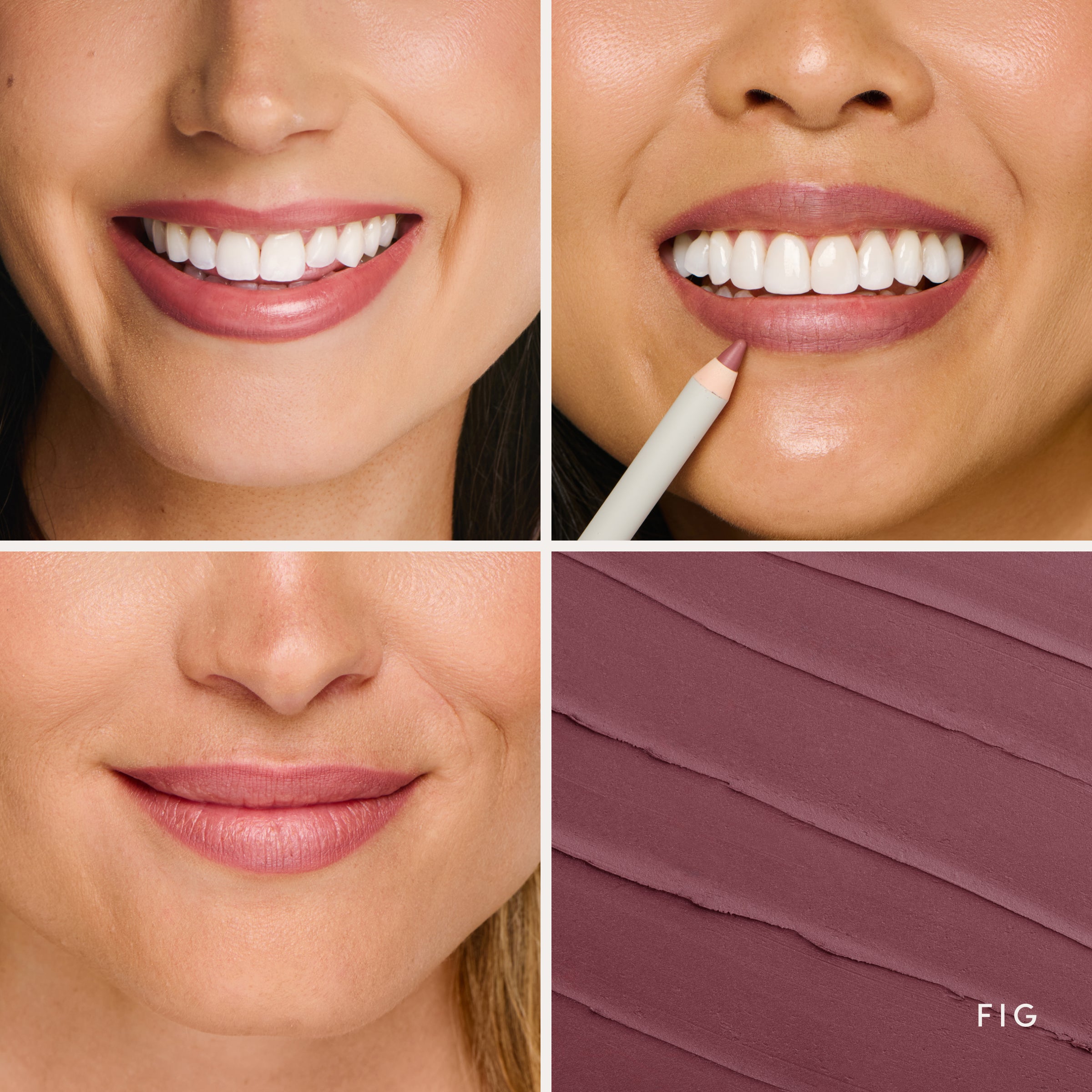 Soft Definition™ Longwear Lip Liner in Fig, worn