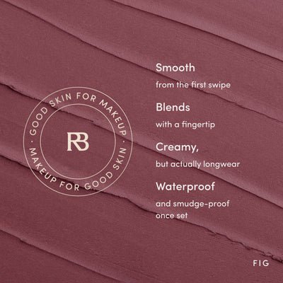 Smooth from the first swipe. Blends with a fingertip. Creamy, but actually longwear. Waterproof and smudge-proof once set. Clean, vegan, cruelty-free, made in USA. Ravie Beauty Soft Definition™ Longwear Lip Liner in Fig 