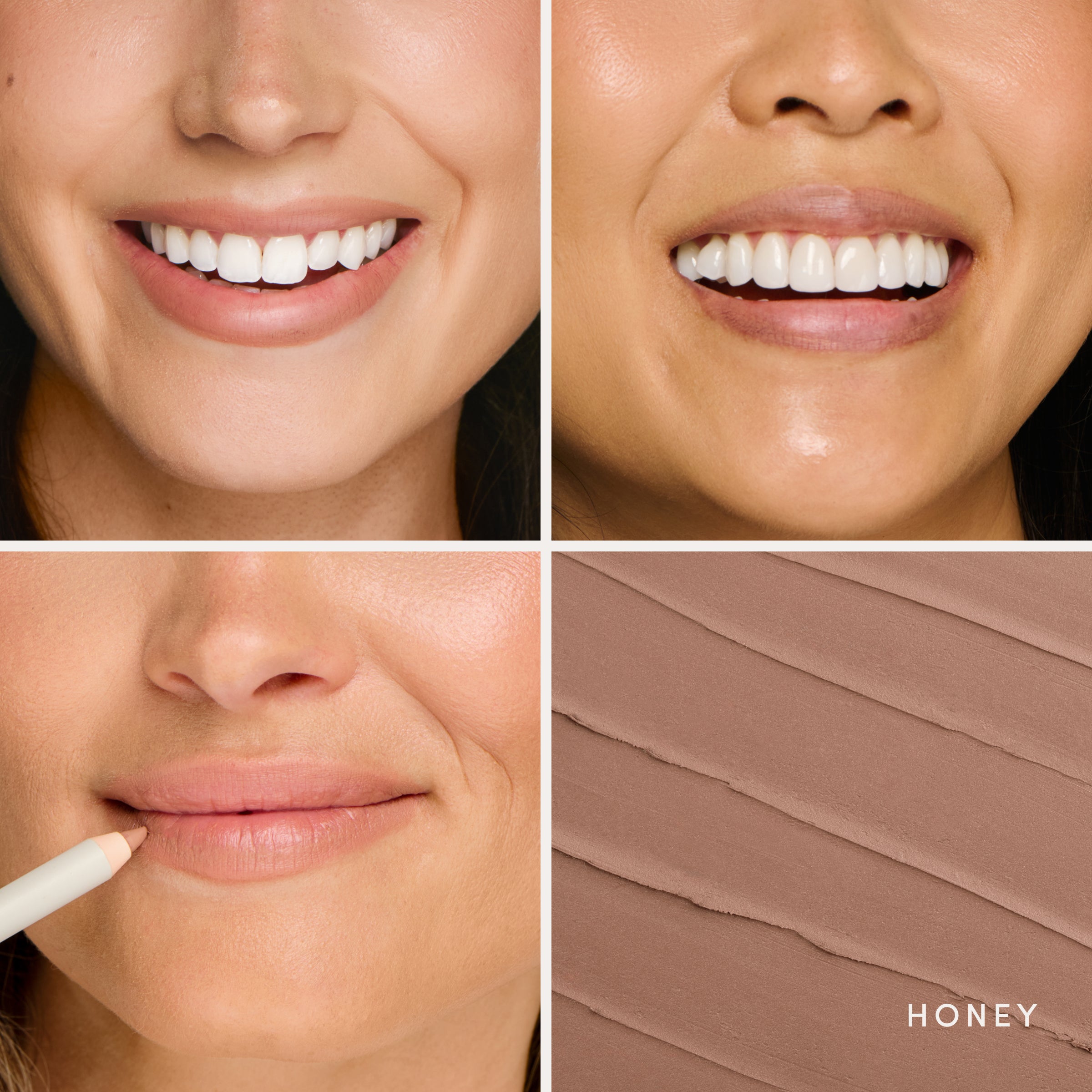 Soft Definition™ Longwear Lip Liner in Honey, worn