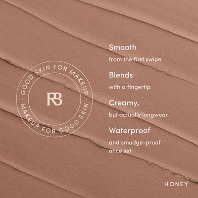 Smooth from the first swipe. Blends with a fingertip. Creamy, but actually longwear. Waterproof and smudge-proof once set. Clean, vegan, cruelty-free, made in USA. Ravie Beauty Soft Definition™ Longwear Lip Liner in Honey 
