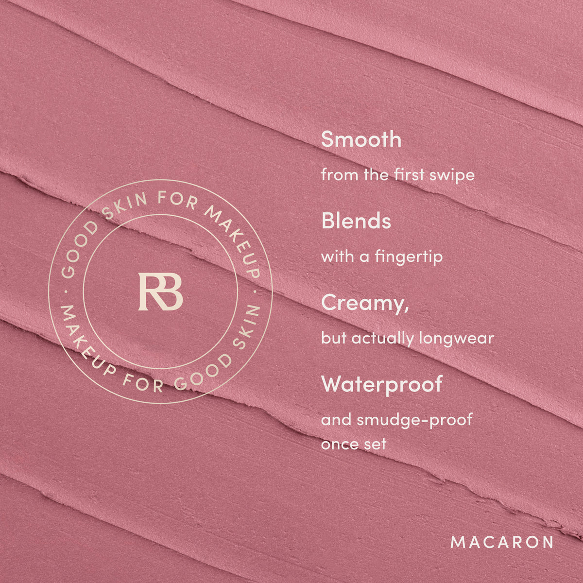 Smooth from the first swipe. Blends with a fingertip. Creamy, but actually longwear. Waterproof and smudge-proof once set. Clean, vegan, cruelty-free, made in USA. Ravie Beauty Soft Definition™ Longwear Lip Liner in Macaron 