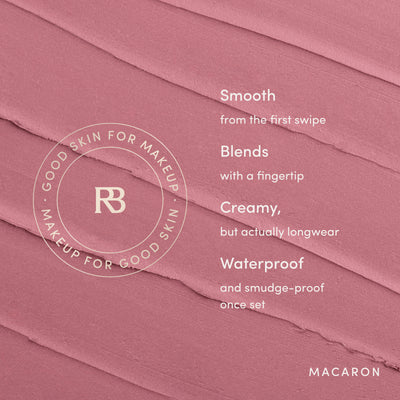 Smooth from the first swipe. Blends with a fingertip. Creamy, but actually longwear. Waterproof and smudge-proof once set. Clean, vegan, cruelty-free, made in USA. Ravie Beauty Soft Definition™ Longwear Lip Liner in Macaron 