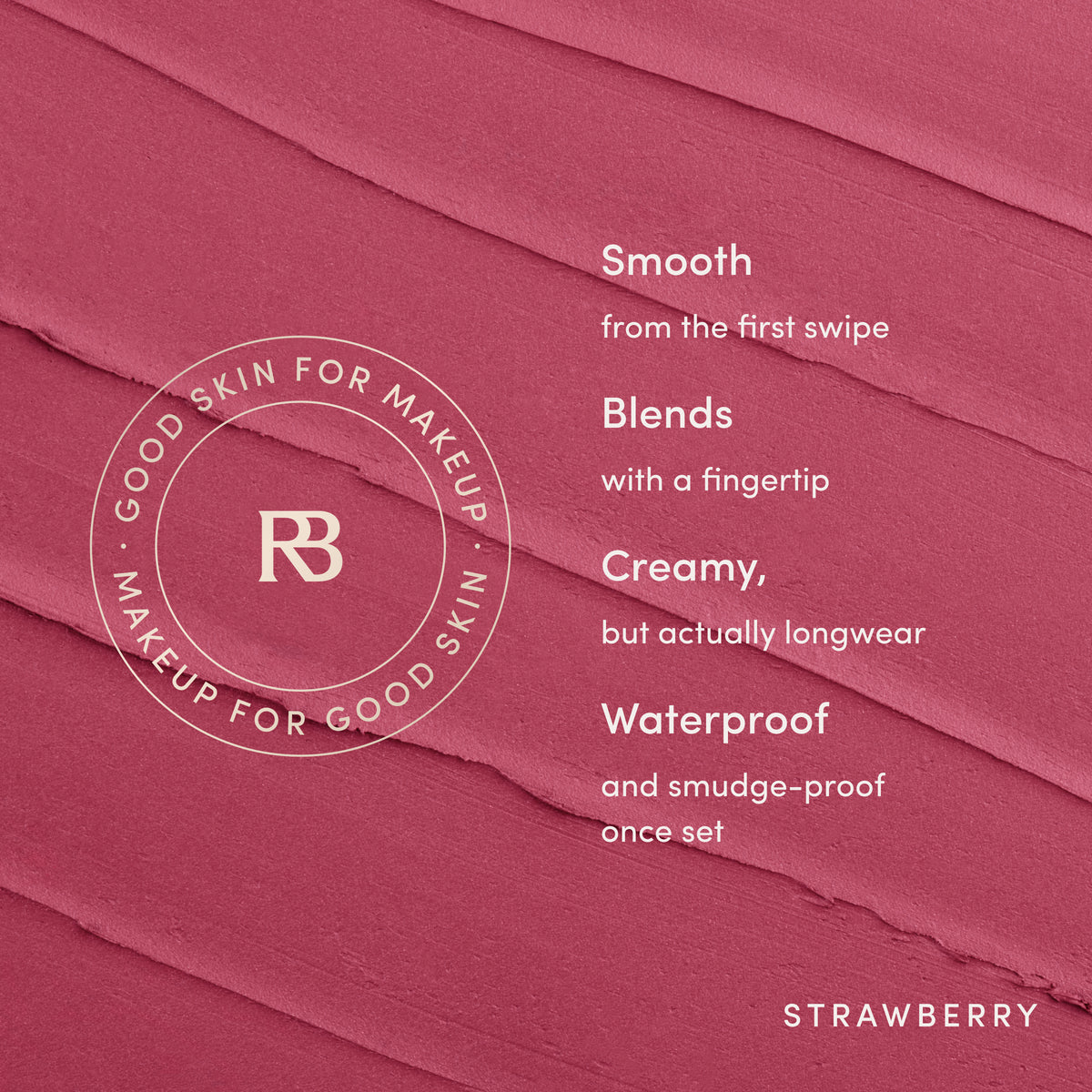 Smooth from the first swipe. Blends with a fingertip. Creamy, but actually longwear. Waterproof and smudge-proof once set. Clean, vegan, cruelty-free, made in USA. Ravie Beauty Soft Definition™ Longwear Lip Liner in Strawberry 