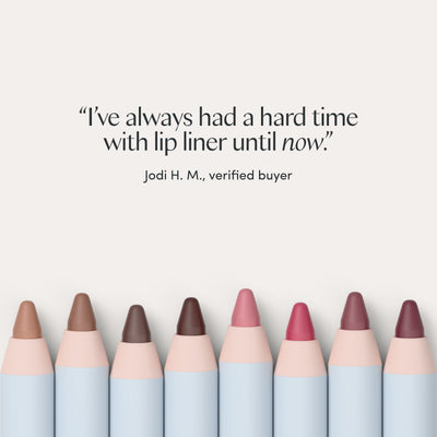 “I’ve always had a hard time with lip liner until now.” Jodi H. M., verified buyer. Ravie Beauty Soft Definition™ Longwear Lip Liner in Truffle 