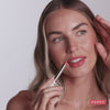 Three models wearing it. Ravie Beauty Effortless Lips™ Sheer-Buildable Lip Color in Poppy #color_poppy